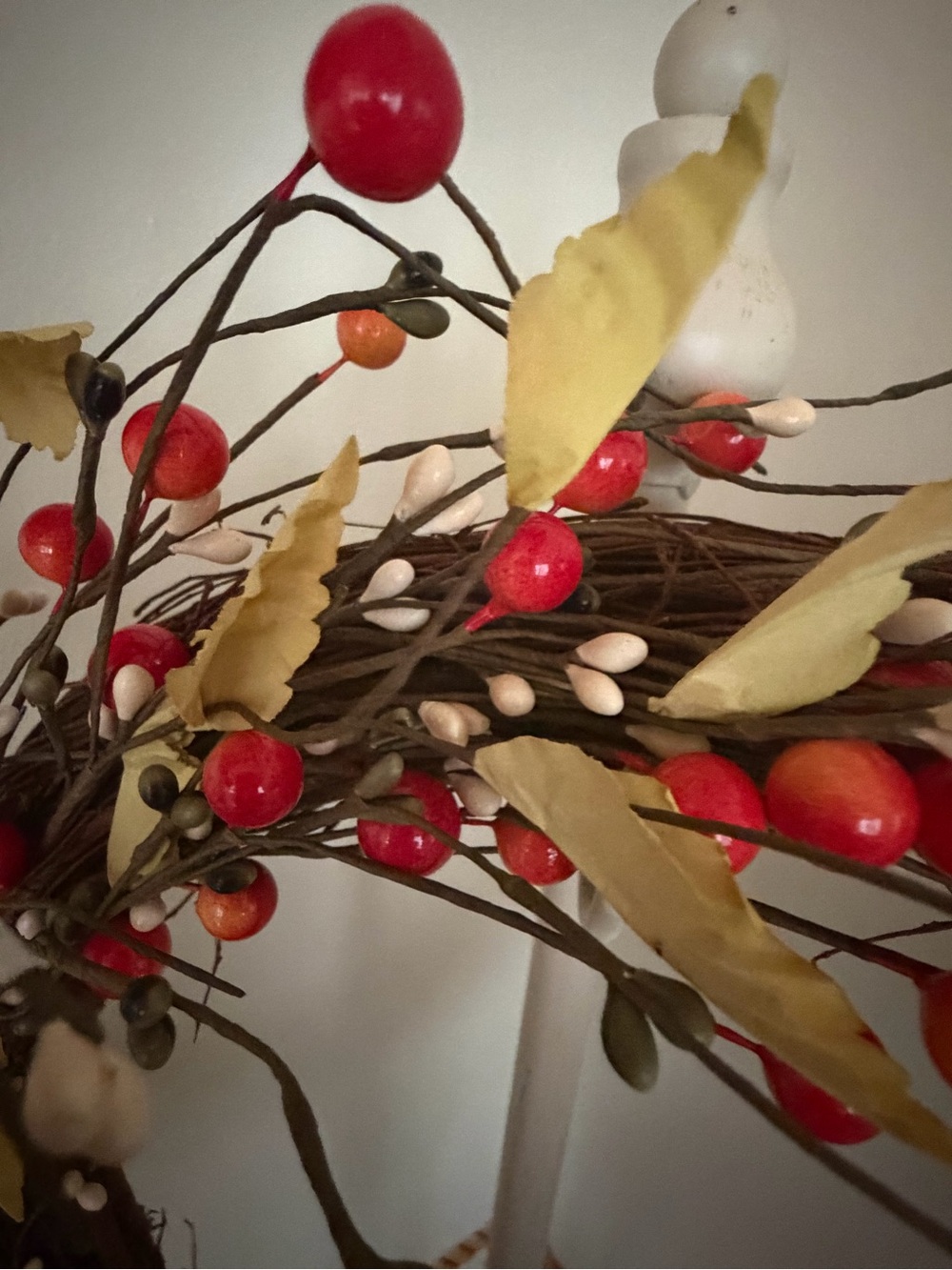 Fall Berry Grapevine Wreath - Picture 4 of 6